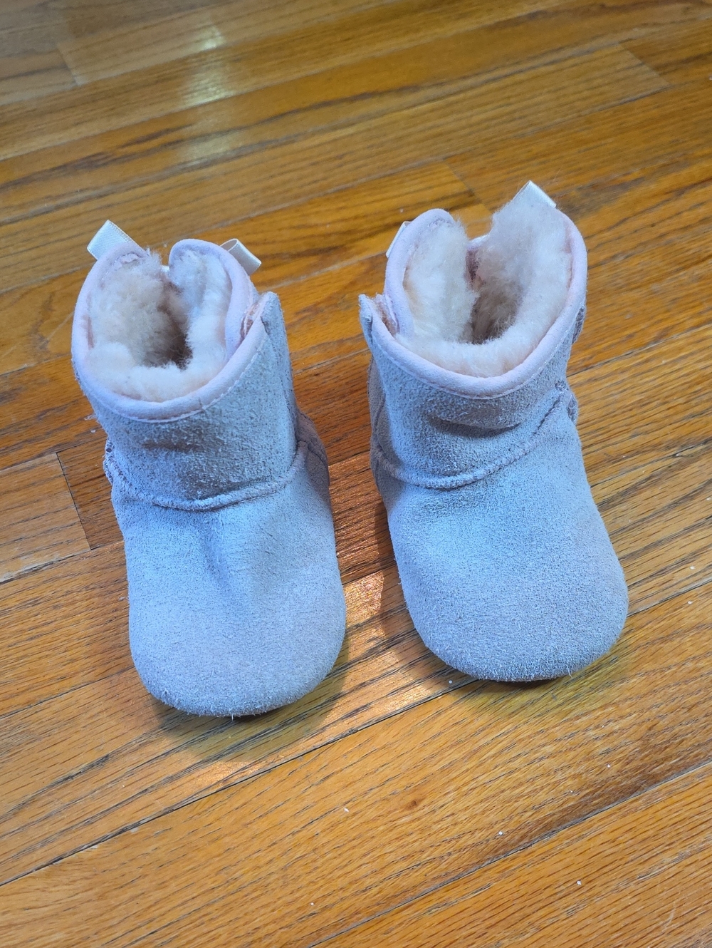 UGG Size 4/5 Light Pink/Gray Suede Booties
